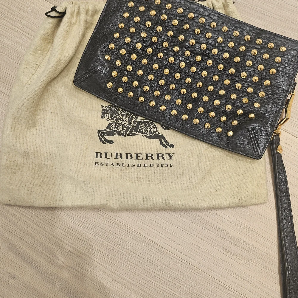 Burberry Black Clutch with Gold Studs - Picture 2 of 7